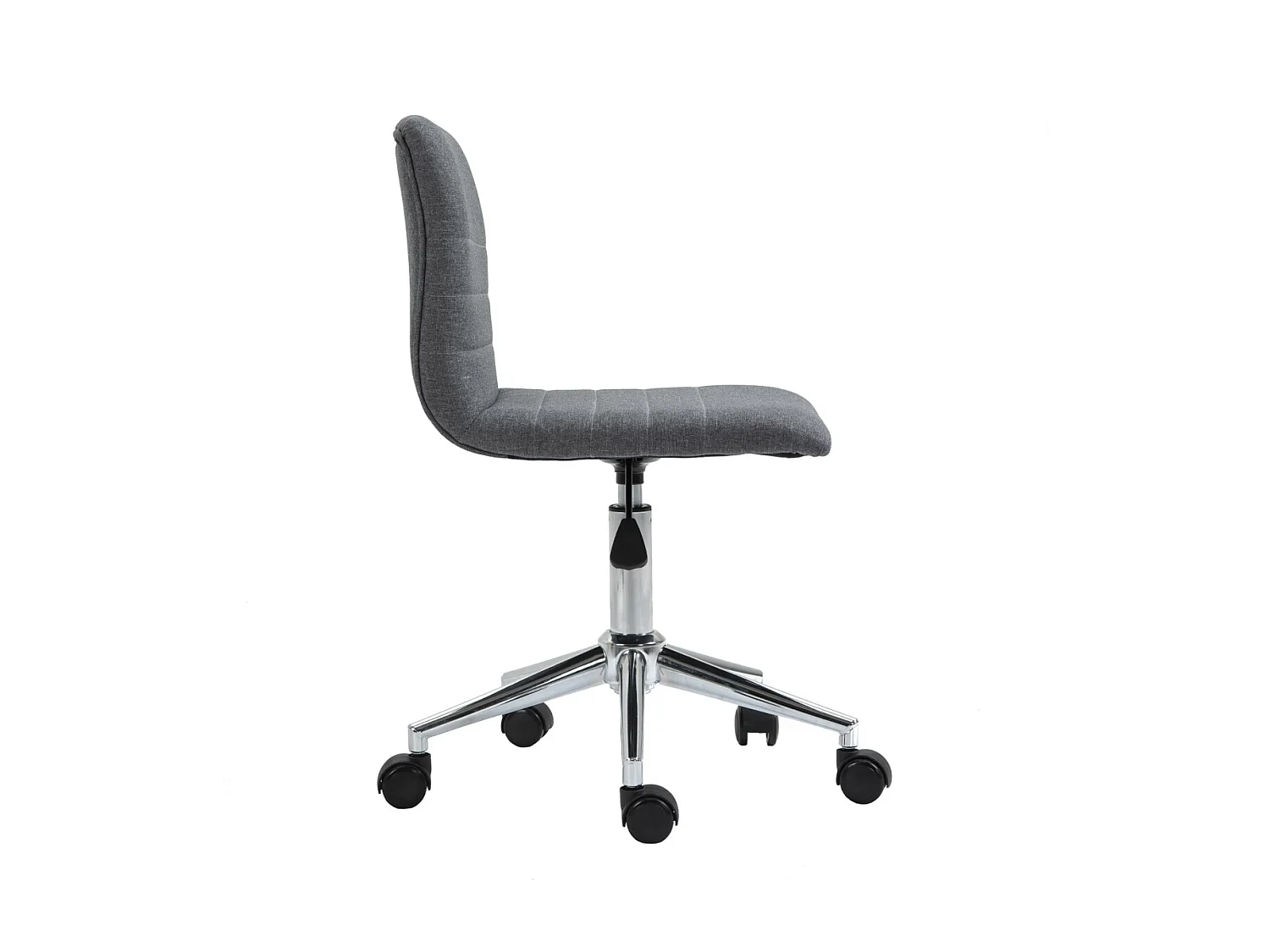 SVITA LINUS chaise de bureau chaise pivotante pour enfant chaise de bureau chambre d'enfant revêtement en tissu gris