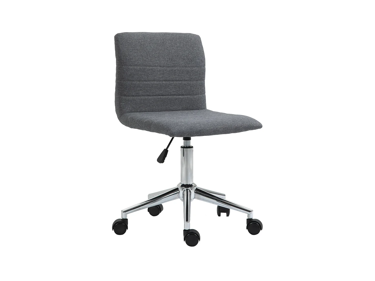 SVITA LINUS chaise de bureau chaise pivotante pour enfant chaise de bureau chambre d'enfant revêtement en tissu gris