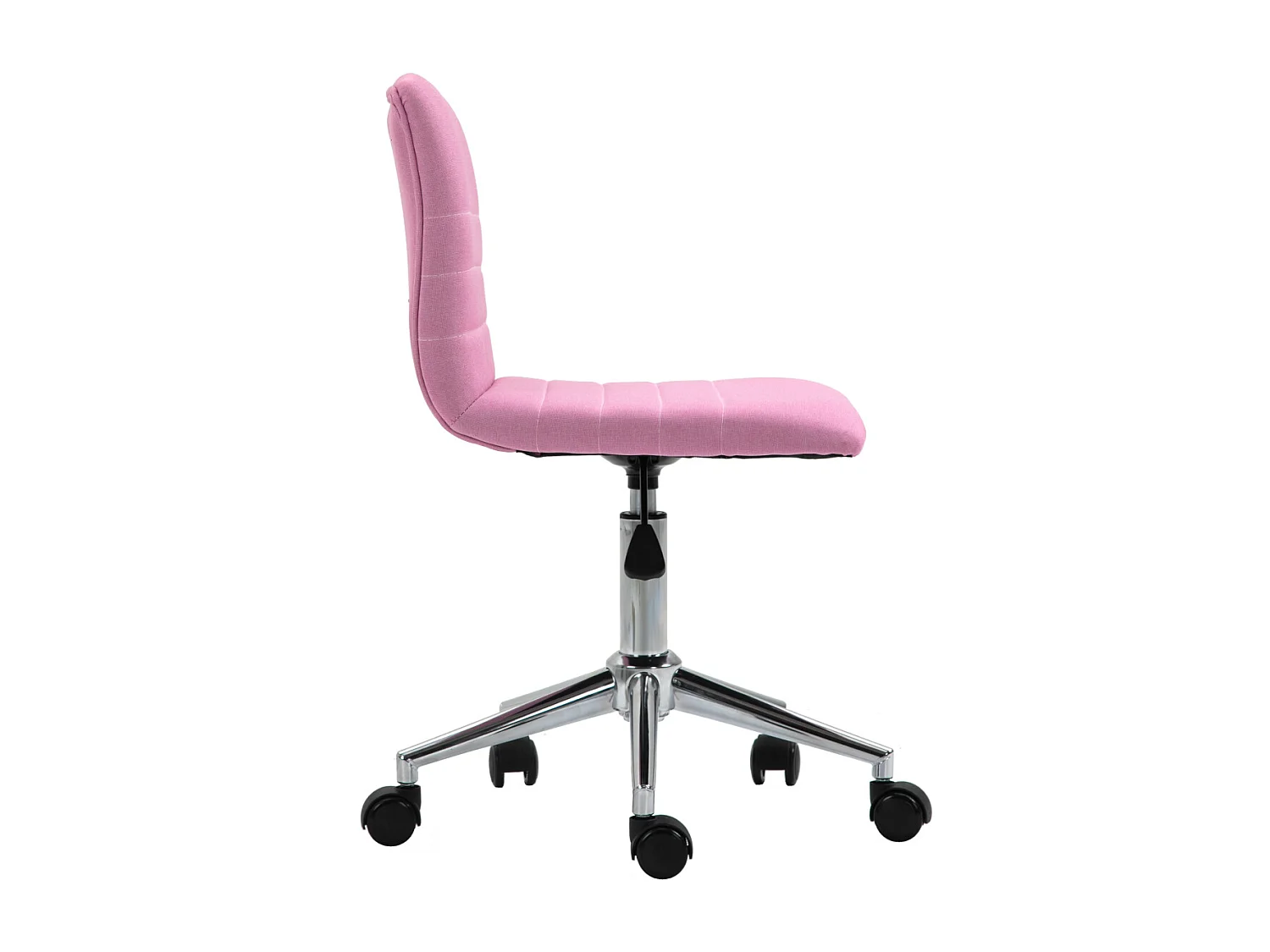 SVITA LINUS chaise de bureau chaise pivotante pour enfant chaise de bureau chambre d'enfant revêtement en tissu rose