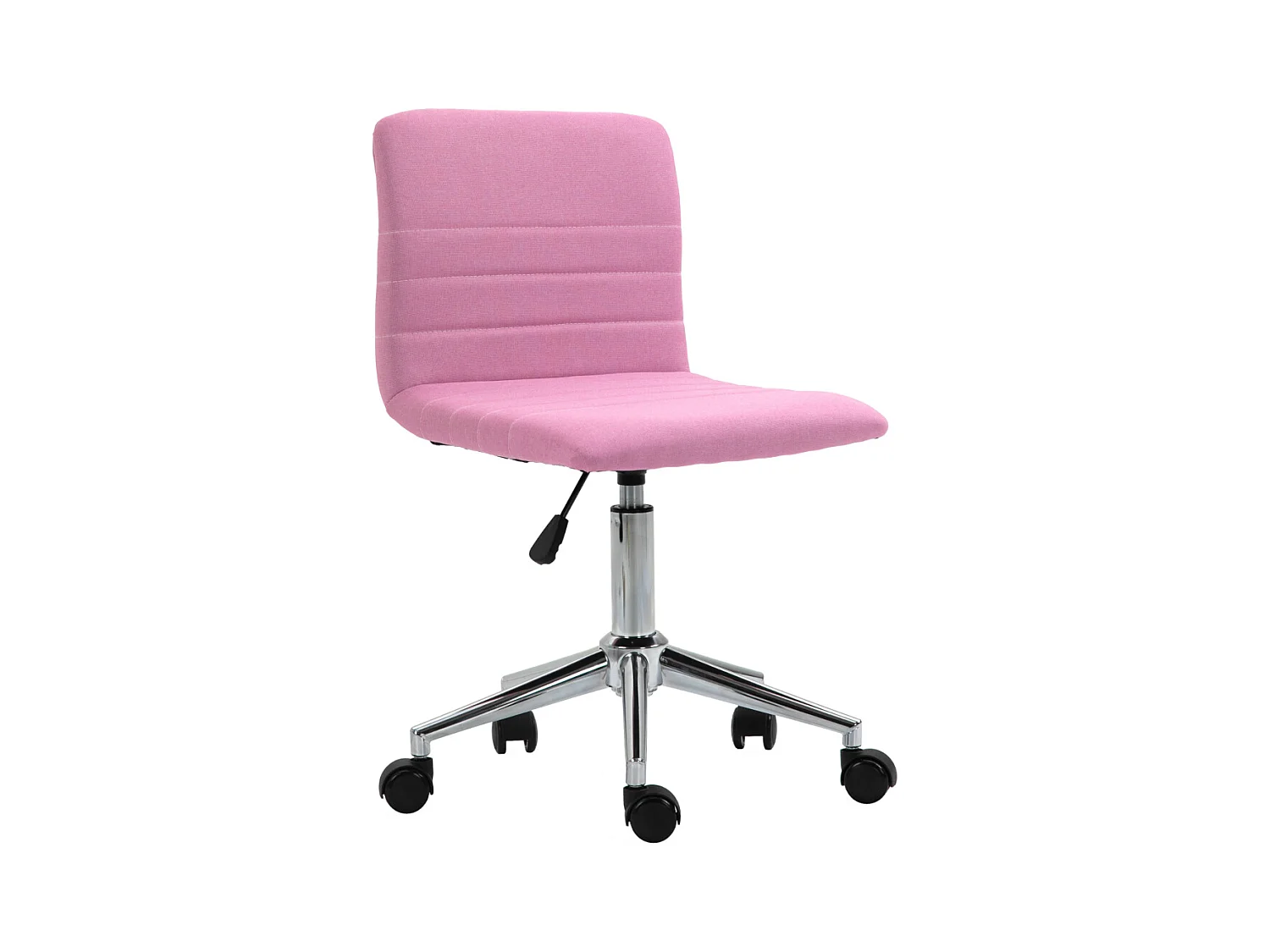 SVITA LINUS chaise de bureau chaise pivotante pour enfant chaise de bureau chambre d'enfant revêtement en tissu rose