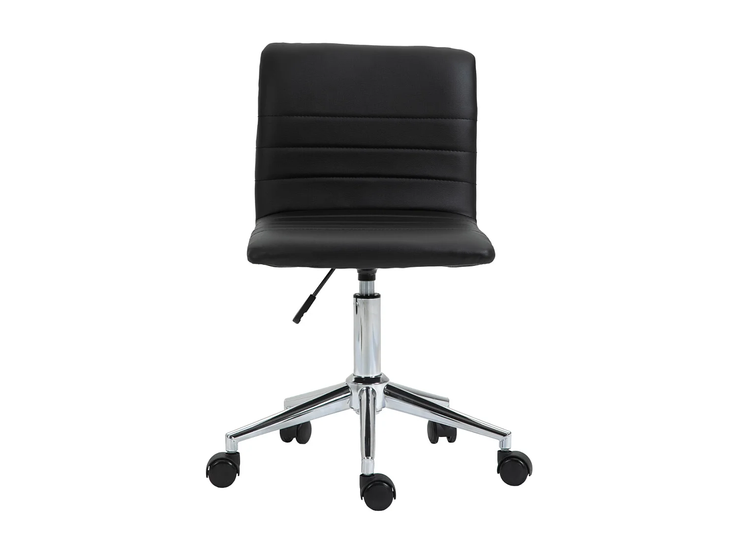 SVITA LINUS chaise de bureau chaise pivotante pour enfant revêtement en simili cuir noir