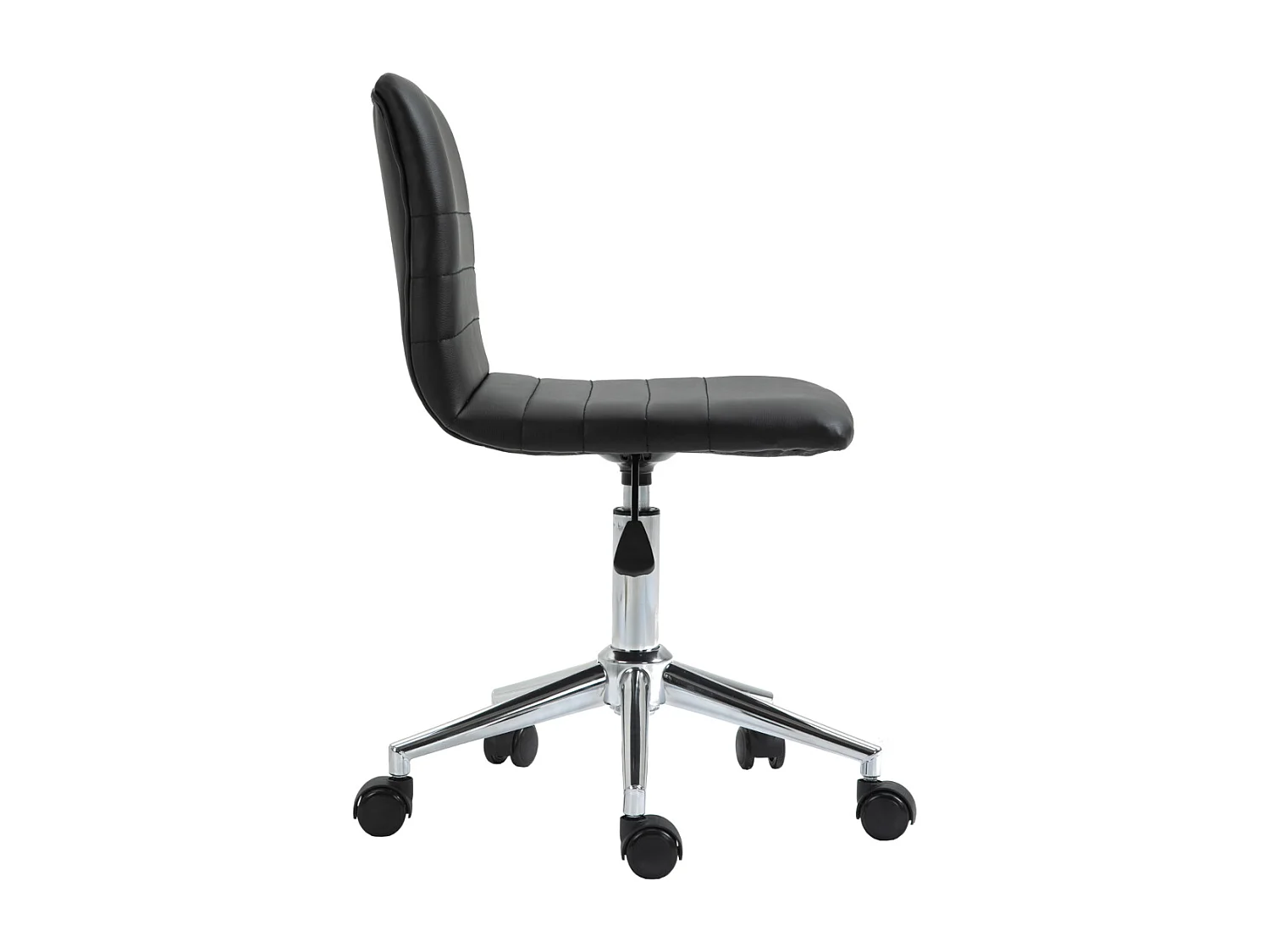 SVITA LINUS chaise de bureau chaise pivotante pour enfant revêtement en simili cuir noir