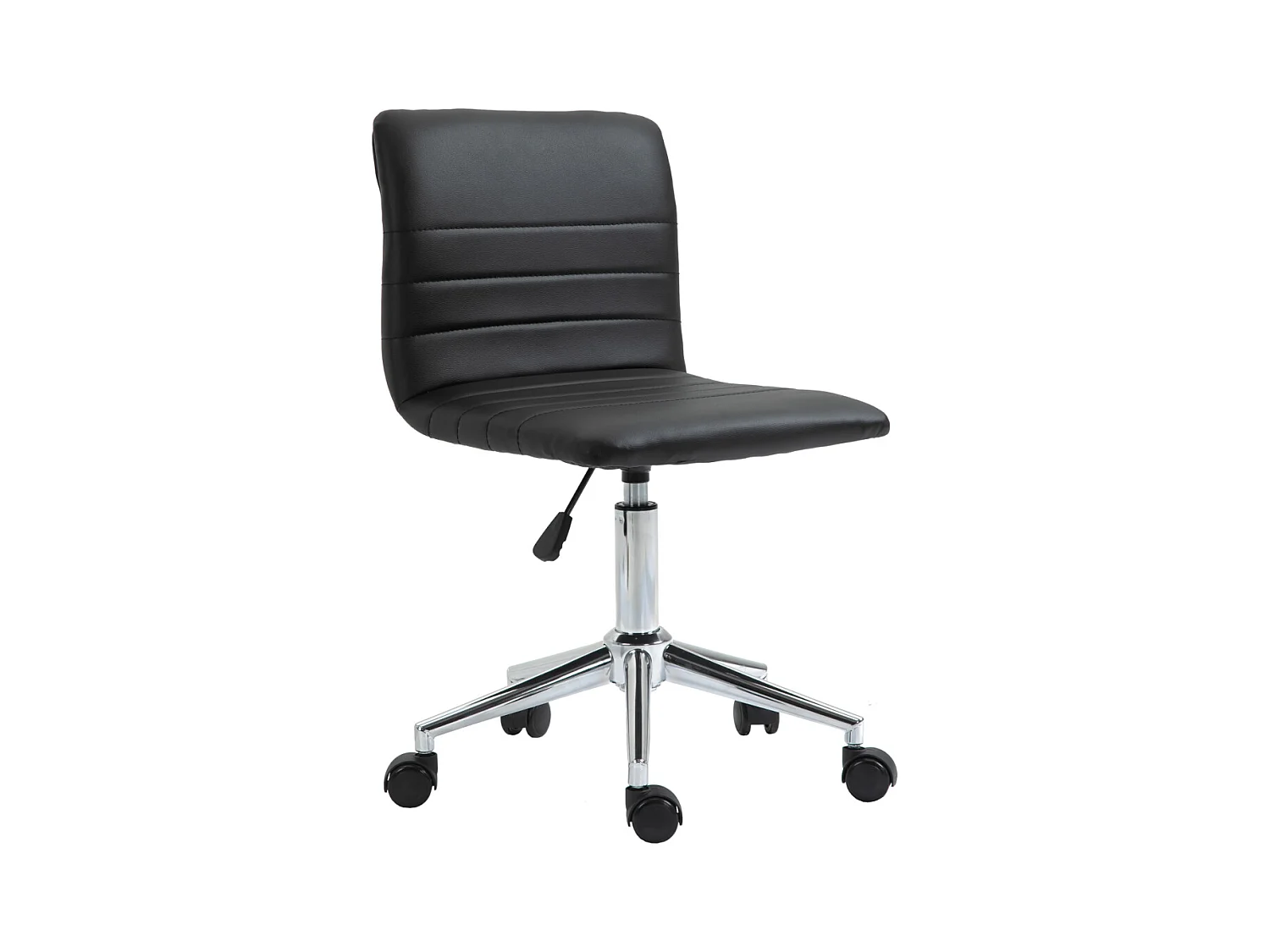 SVITA LINUS chaise de bureau chaise pivotante pour enfant revêtement en simili cuir noir