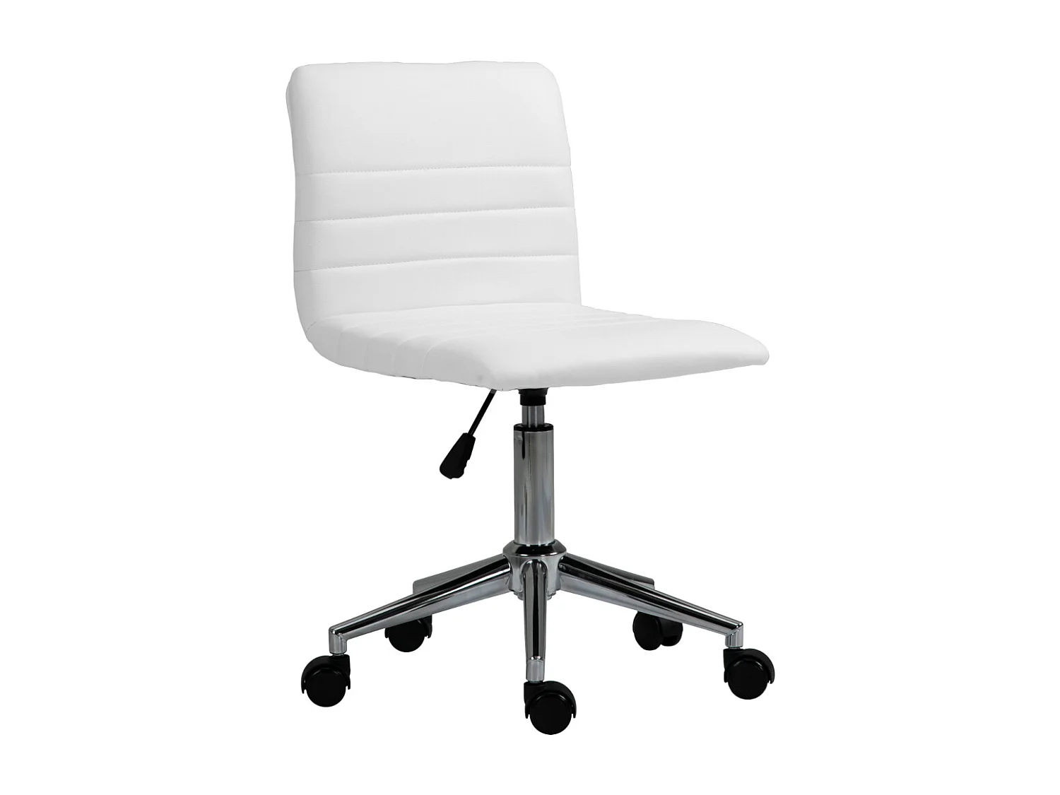 SVITA LINUS chaise de bureau chaise pivotante pour enfant revêtement en simili cuir blanc
