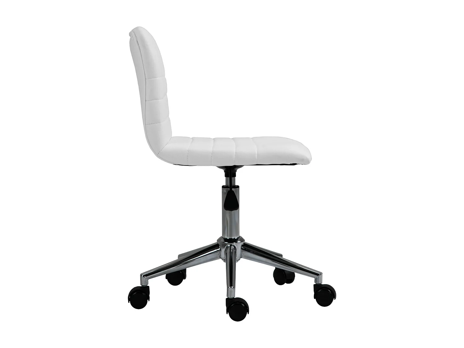 SVITA LINUS chaise de bureau chaise pivotante pour enfant revêtement en simili cuir blanc
