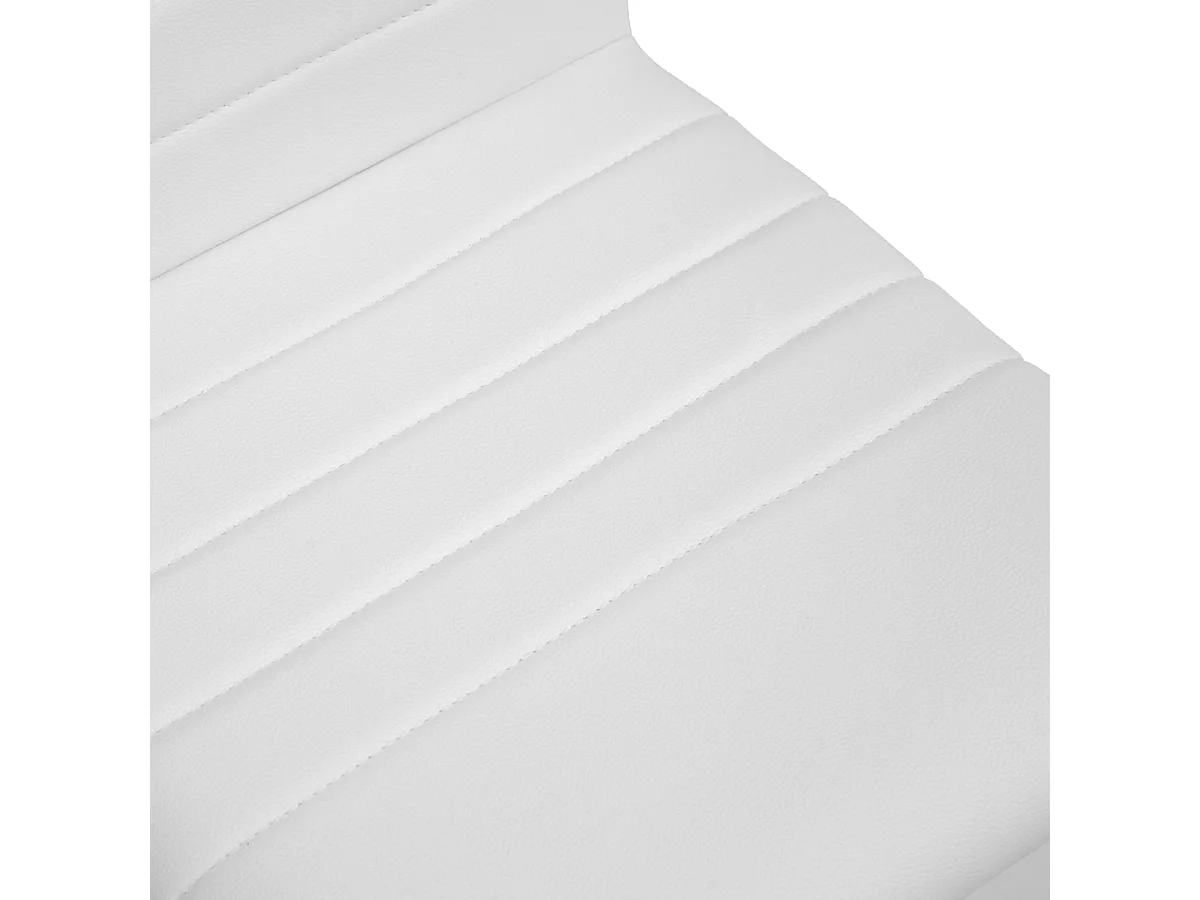 SVITA LINUS chaise de bureau chaise pivotante pour enfant revêtement en simili cuir blanc