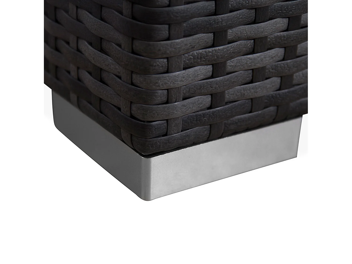 SVITA LUGANO salon de jardin en polyrotin salon de jardin canapé de jardin gris