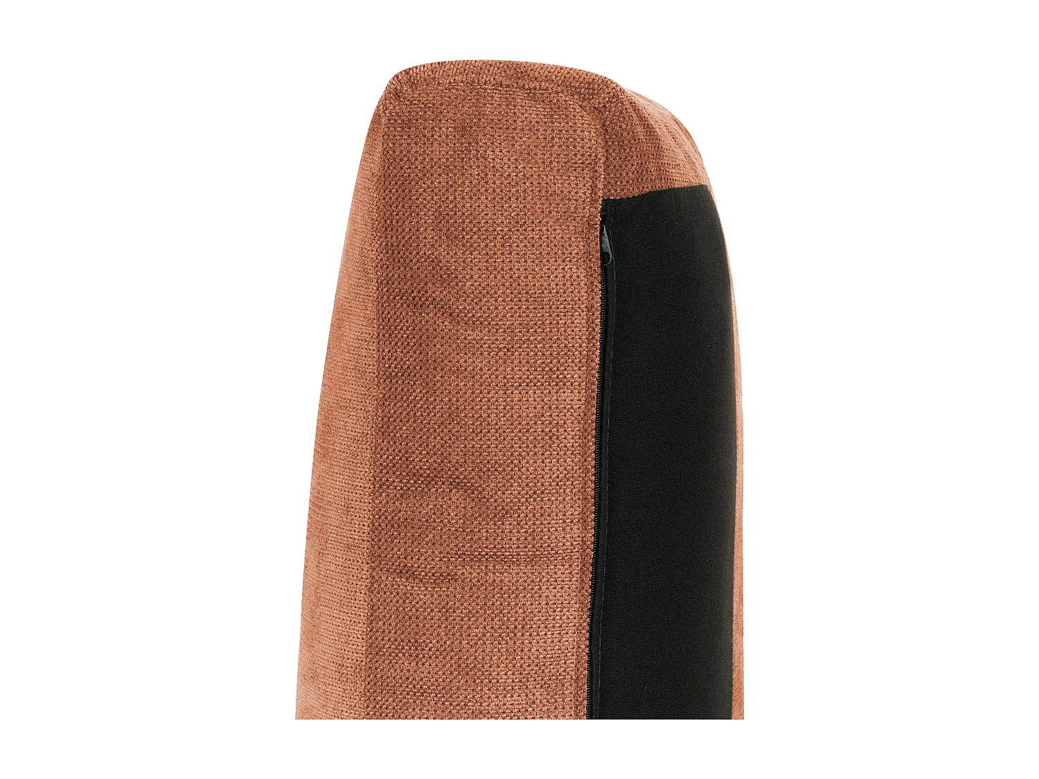 Canapé d'Angle à gauche Minimaliste en Tissu Rembourré 3 Places avec Coussins Supplémentaire Rouge Clair Lofoten