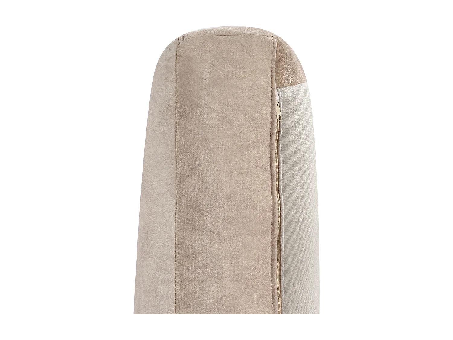 Canapé d'angle LOFOTEN Velours Beige 3 places Côté droit