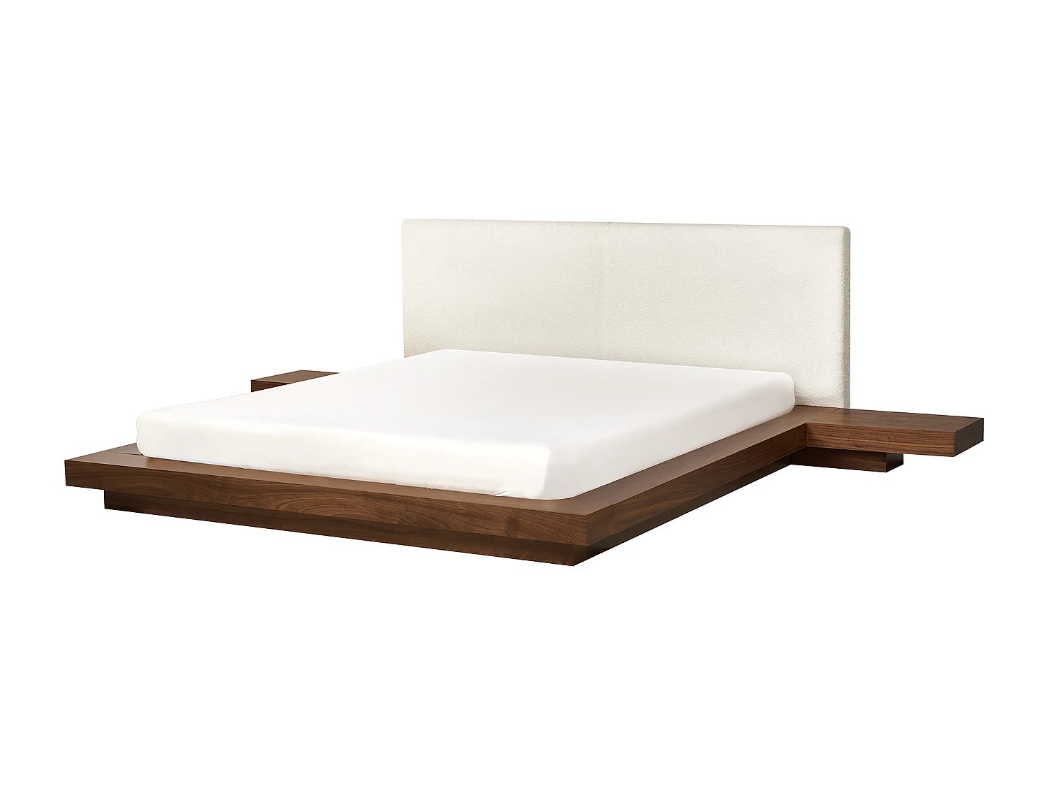 Cama Pele sintética ZEN 160 x 200 cm Castanho