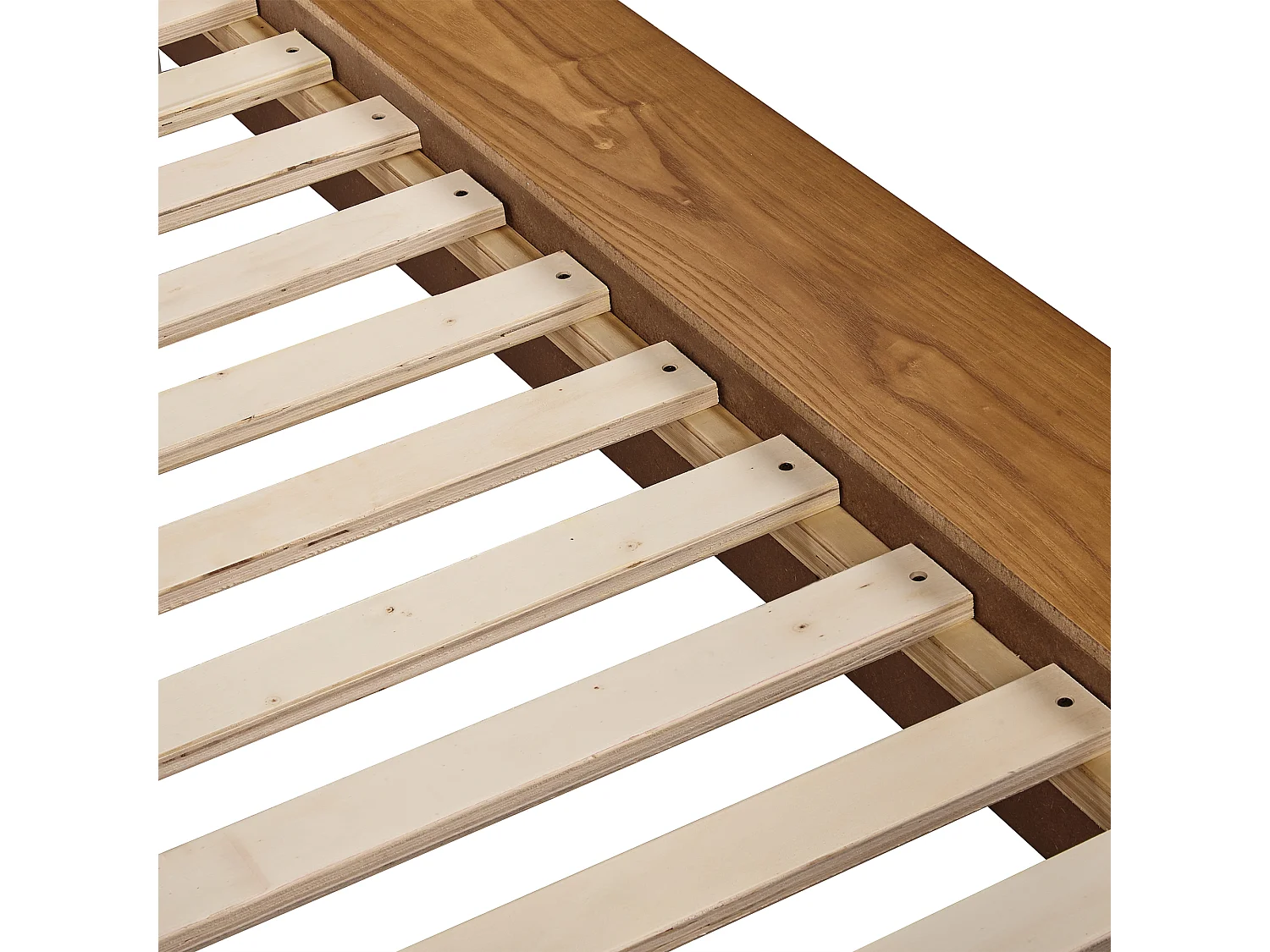 Lit avec sommier Bouclé ZEN 160 x 200 cm Frêne naturel