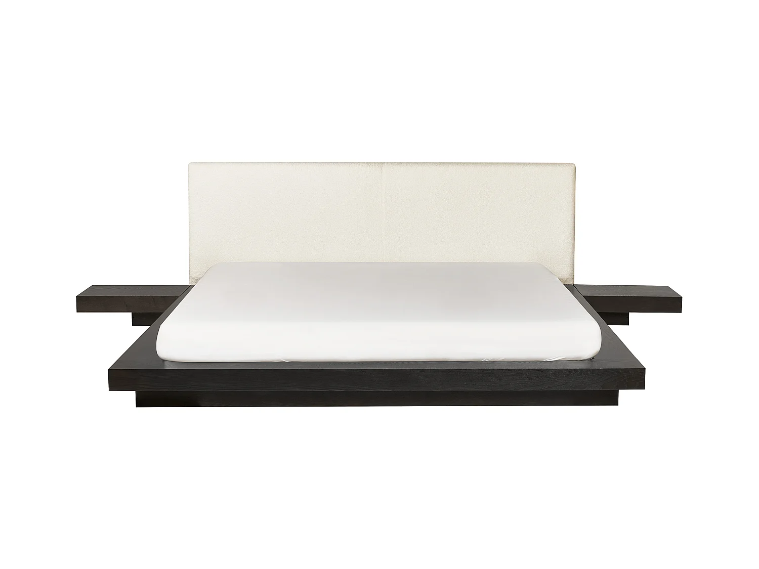 Lit avec sommier Bouclé ZEN 180 x 200 cm Frêne foncé