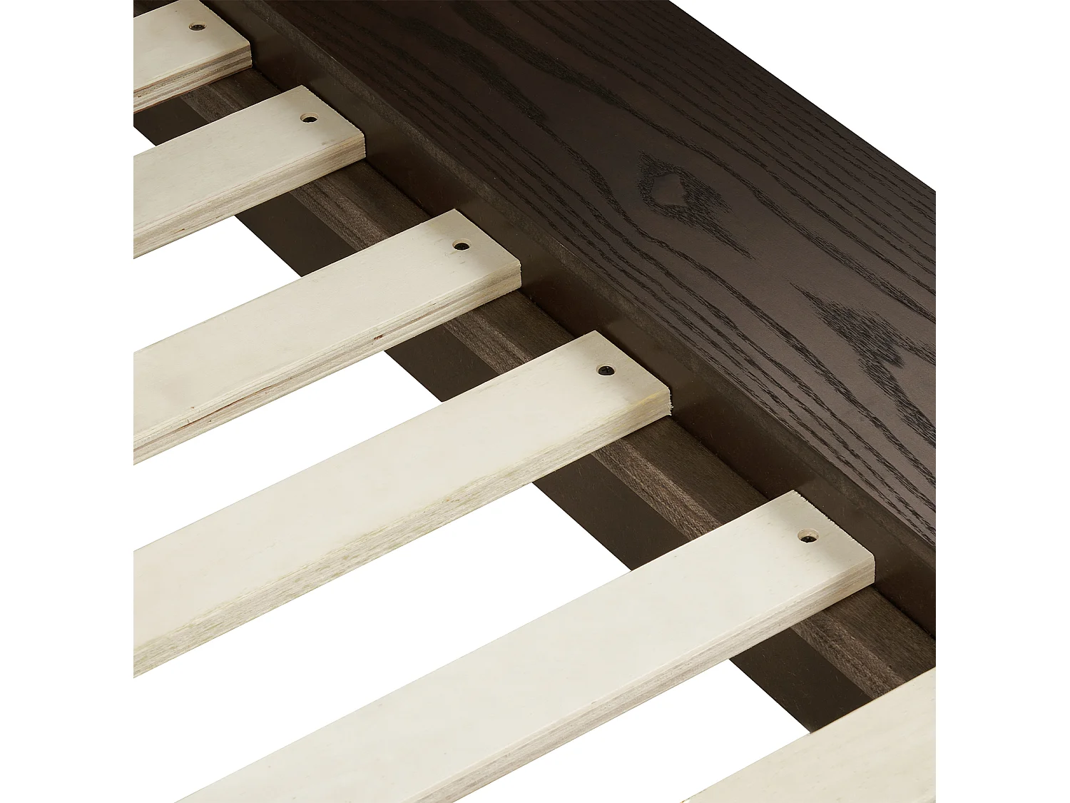 Lit avec sommier Bouclé ZEN 180 x 200 cm Frêne foncé