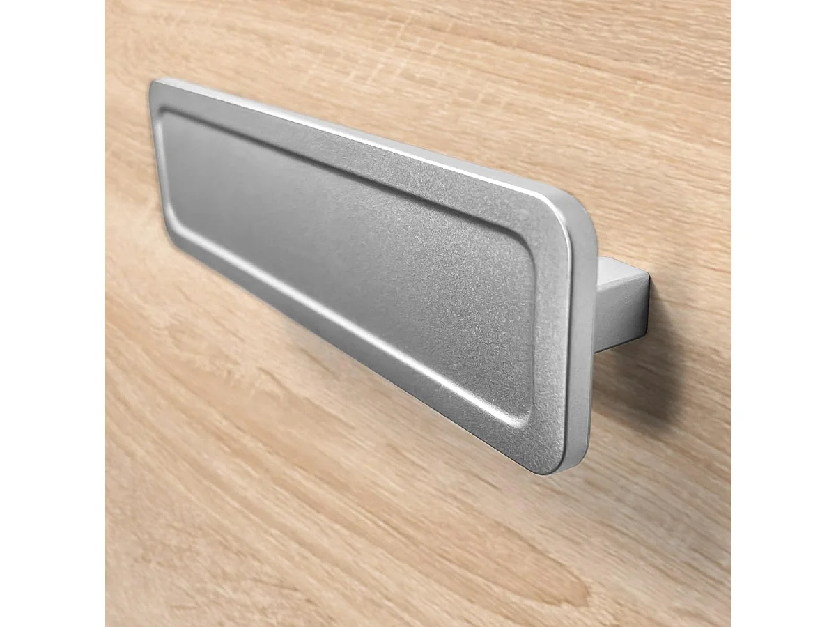 Meyvaser - Zapatero 3 Puertas, Zapatero Estrecho, Acabado en Color Blanco y Roble, Medidas: 108 cm (Alto) x 60 cm (Ancho) x 17 cm (Fondo)