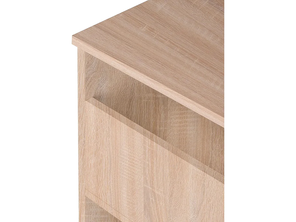 Mesa de Escritorio, Mesas para Ordenador, Acabada en Cambrian, Mesa para Pc con balda interior, Medidas: 90 cm (Ancho) x 49,5 cm (Fondo) x 77 cm (Alto