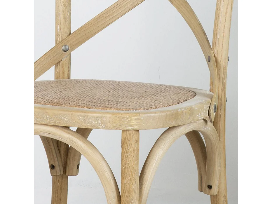 Chaise bois orme naturel 46x87