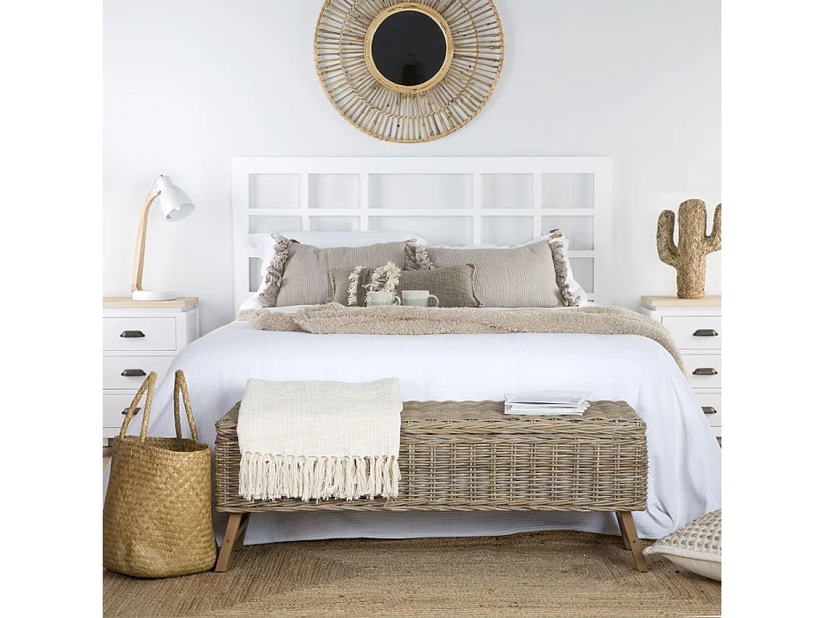 Panca vimini Grigio 40x43