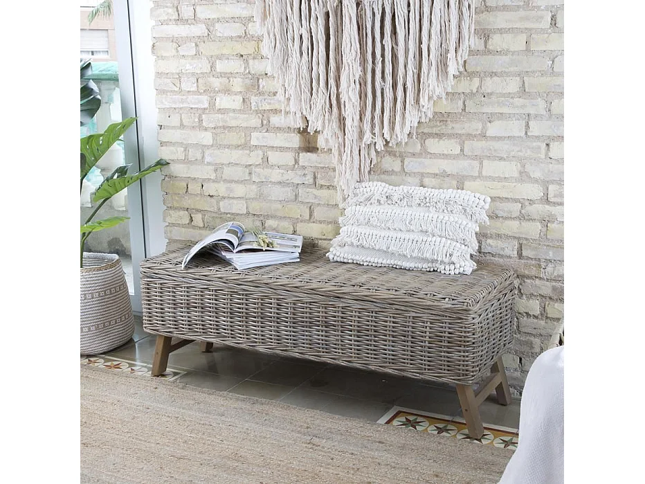 Panca vimini Grigio 40x43