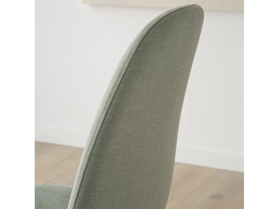 Sedia in tessuto tessuto e legno Azzurro Acquamarina 51x88