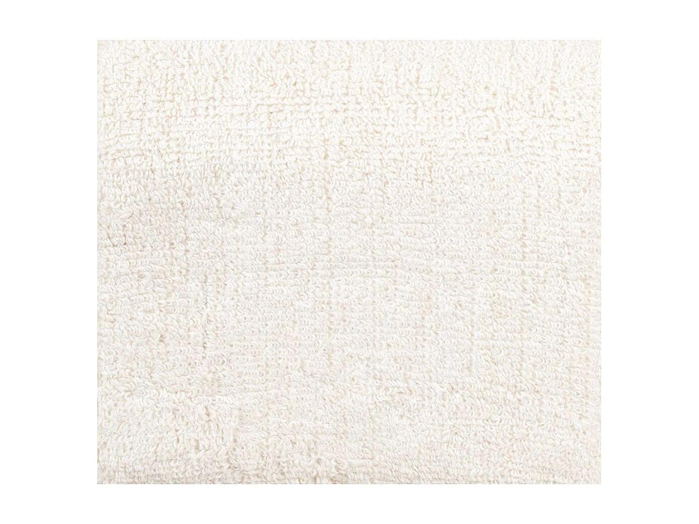 Banc blanc tissu bouclettes L 95 cm