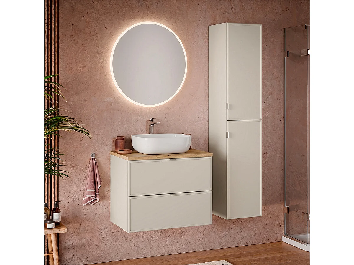 Meuble simple vasque 80cm Alba Cachemire