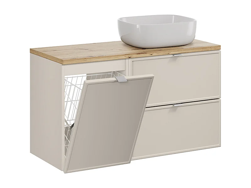 Mobile bagno con lavabo Alba cachemire 100cm