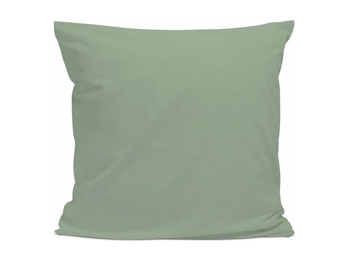 Taie d'oreiller 100% Percale de coton - Sauge - 65x65cm