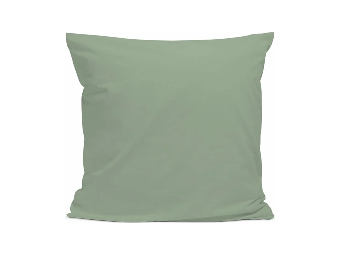 Taie d'oreiller 100% Percale de coton - Sauge - 65x65cm
