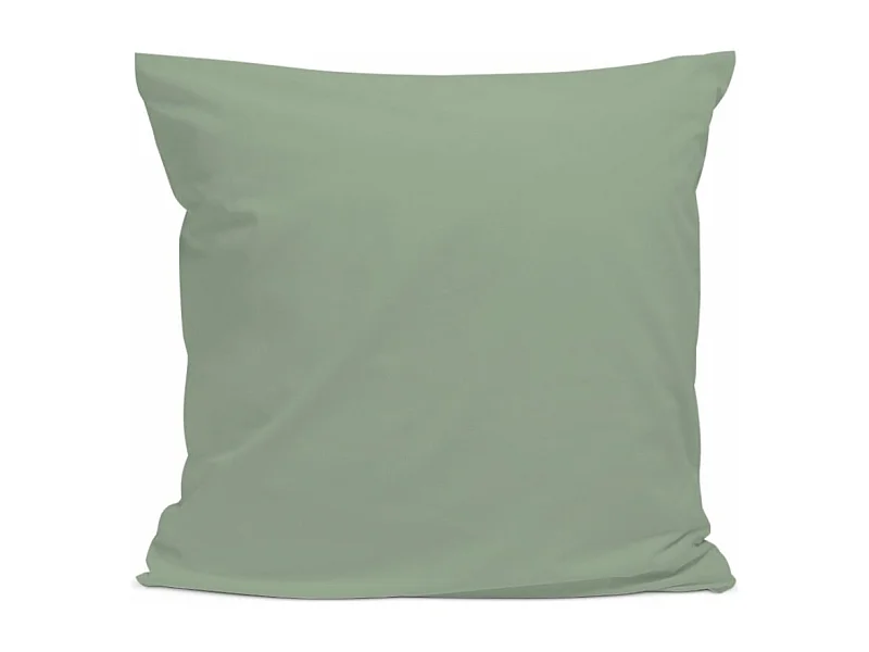 Taie d'oreiller 100% Percale de coton - Sauge - 65x65cm