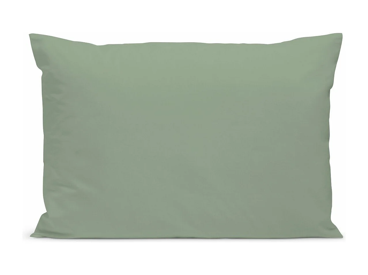 Taie d'oreiller 100% Percale de coton - Sauge - 50x75cm