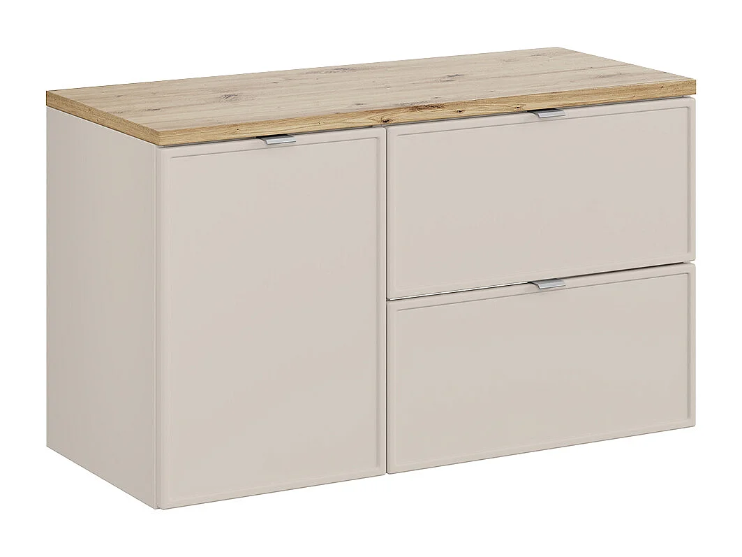 Mueble bajo lavabo 100cm cesto de ropa Alba Cachemira