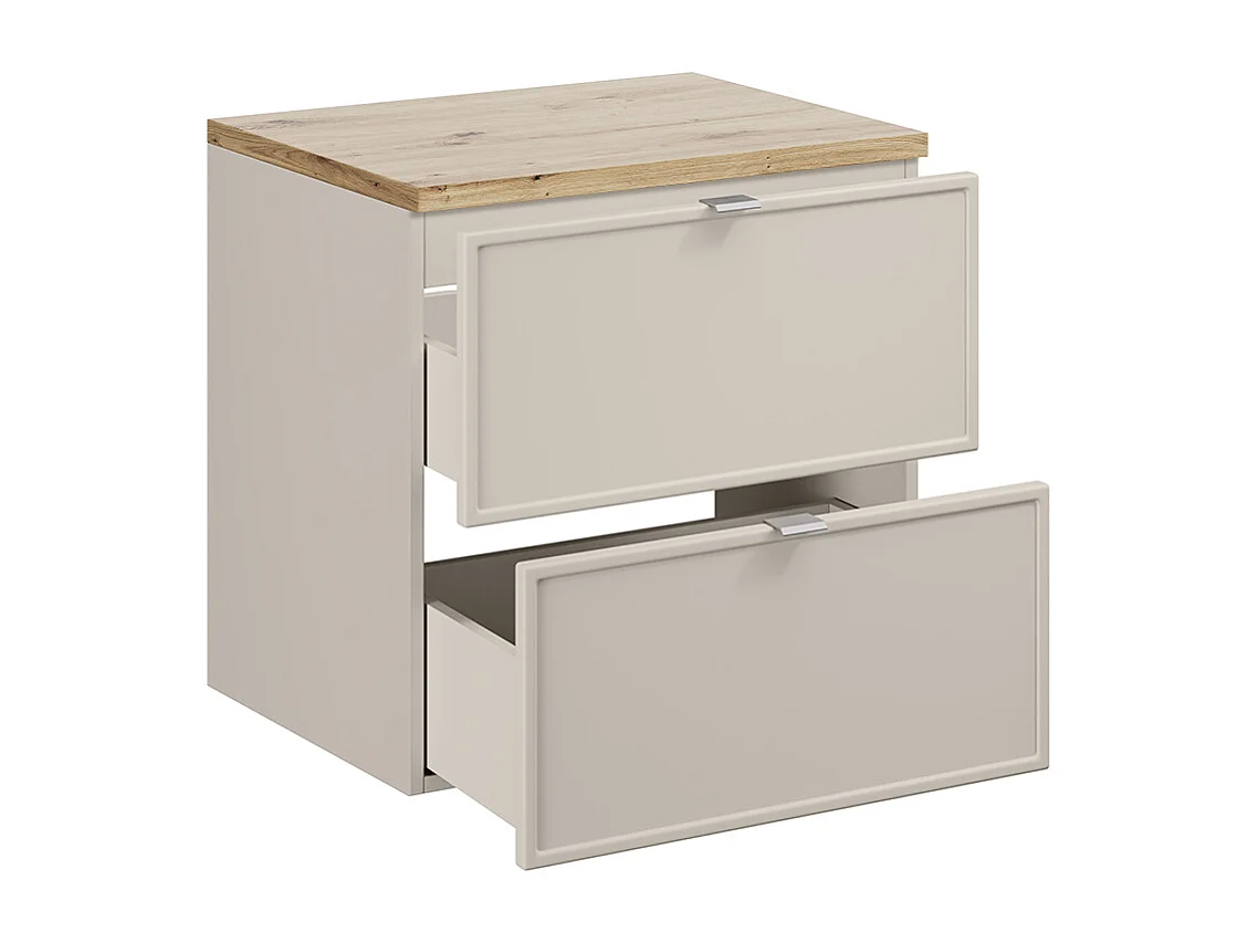 Meuble sous-vasque 60cm plan de toilette Alba Cachemire