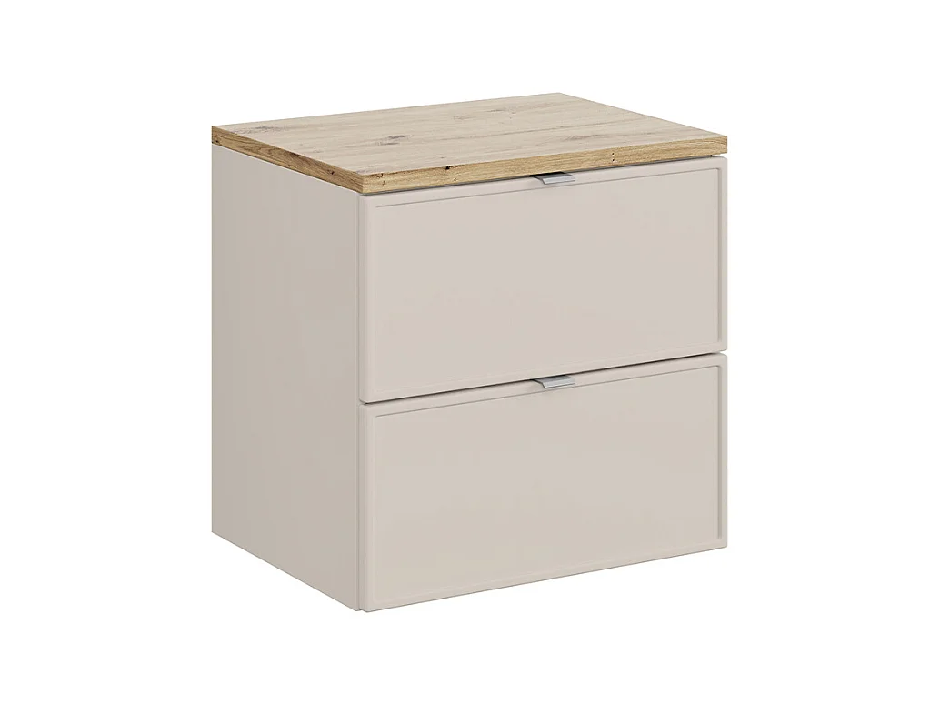 Meuble sous-vasque 60cm plan de toilette Alba Cachemire