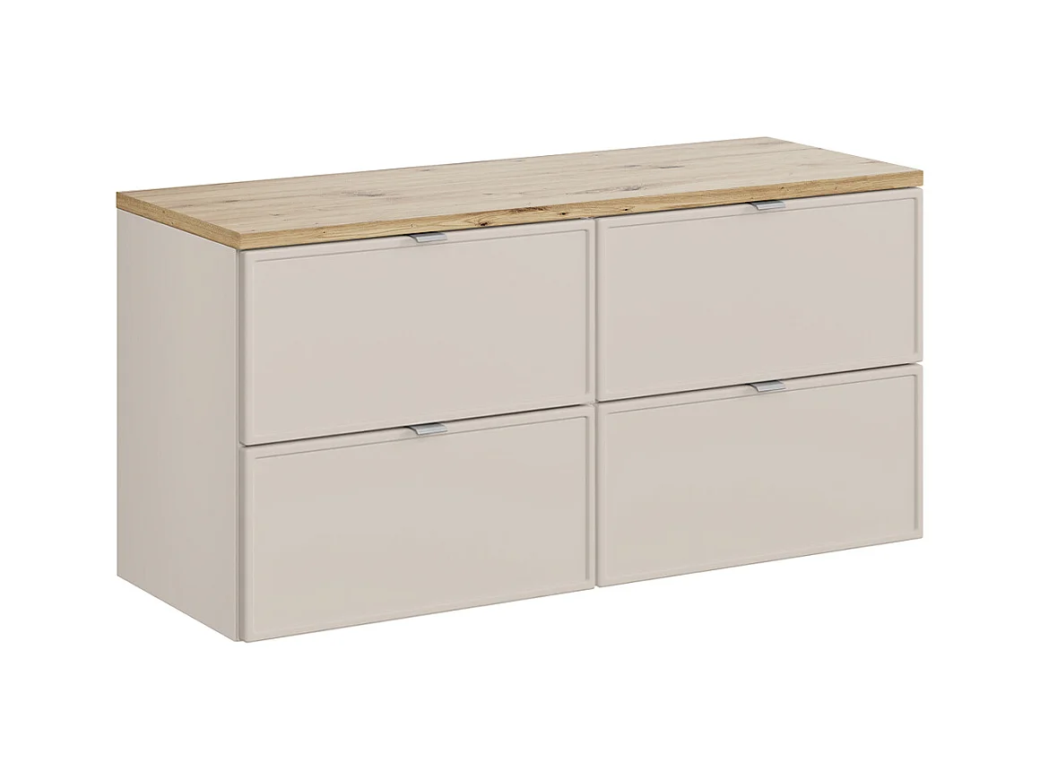 Meuble sous-vasque 120cm plan de toilette Alba Cachemire