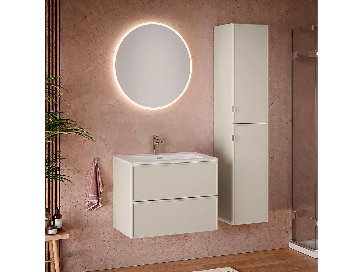 Meuble sottolavabo 80cm Alba Cachemire