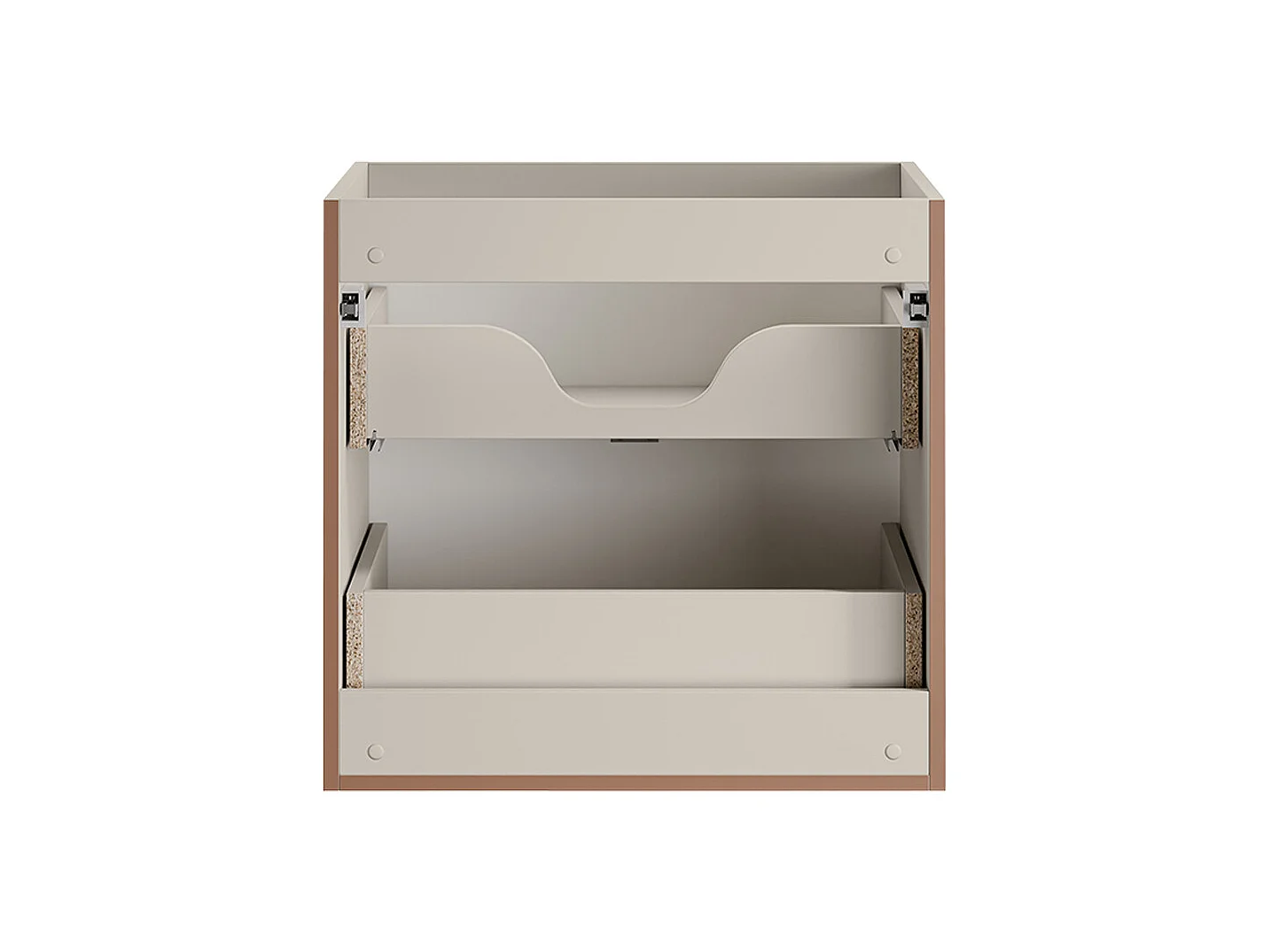 Conjunto de muebles con doble lavabo 140cm 3 compartimientos y columna Alba Cachemira