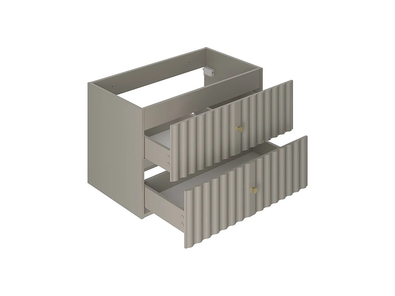 Set di mobili da bagno con lavabo Izae cachemire 80cm