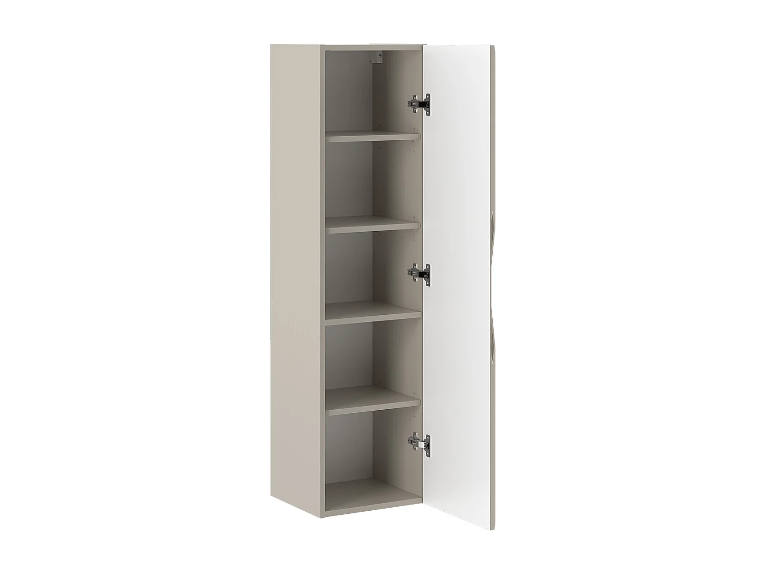 Set aus Einzelmöbel Einbauwaschbecken 80cm und Säule Ellie Cachemire
