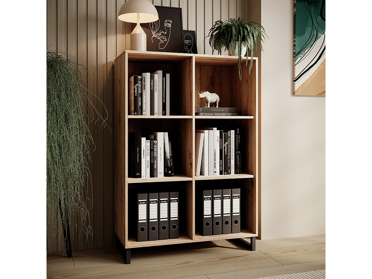 Bibliothèque Elvire Bois et Noir