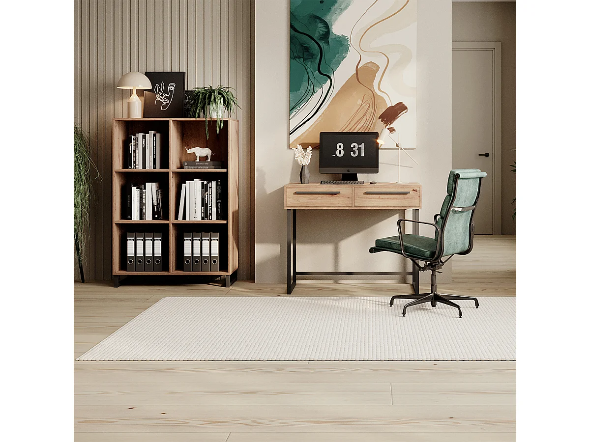 Bibliothèque Elvire Bois et Noir