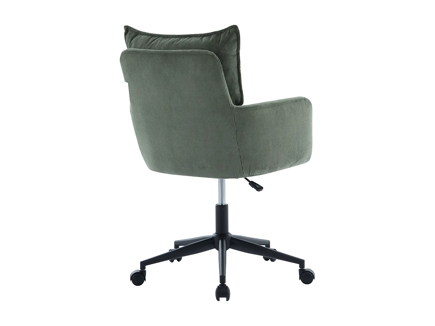 Chaise de bureau - Velours côtelé - Vert et noir - Hauteur réglable - BATARU de Pascal Morabito