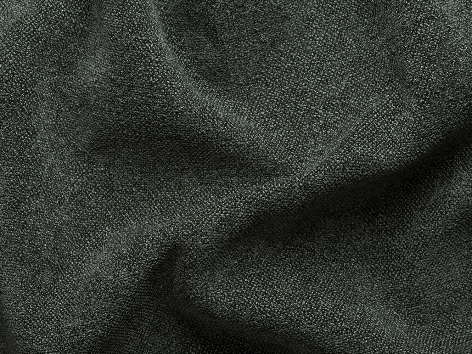 Canapé d'angle droit en tissu chenille vert CAMILIO de Maison Céphy