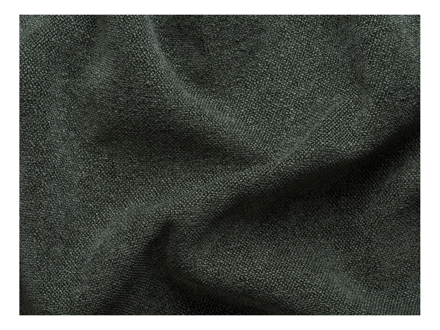 Canapé d'angle gauche en tissu chenille vert CAMILIO de Maison Céphy