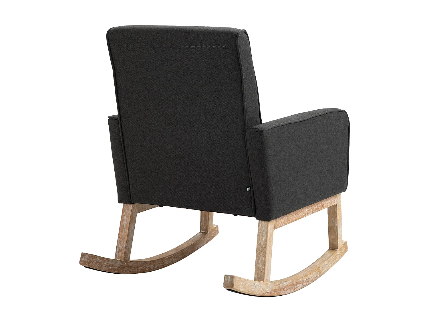 Fauteuil à bascule rocking bois marron 63 x 77 x 90 cm FAL101543