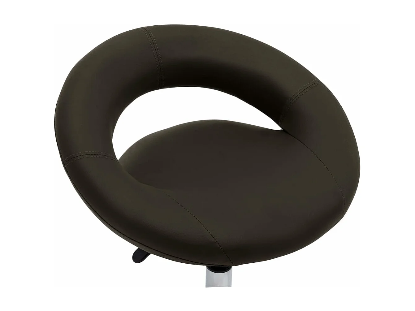 Prolenta Premium -  Chaise de travail roulante Marron Similicuir