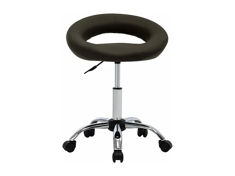 Prolenta Premium -  Chaise de travail roulante Marron Similicuir