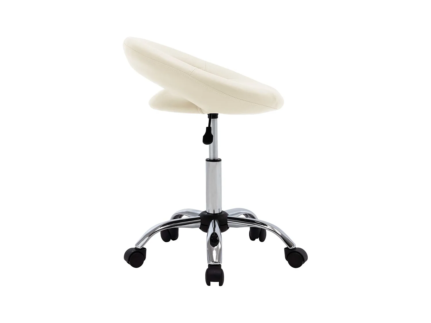 Prolenta Premium -  Werkstoel rollend kunstleer crèmekleurig