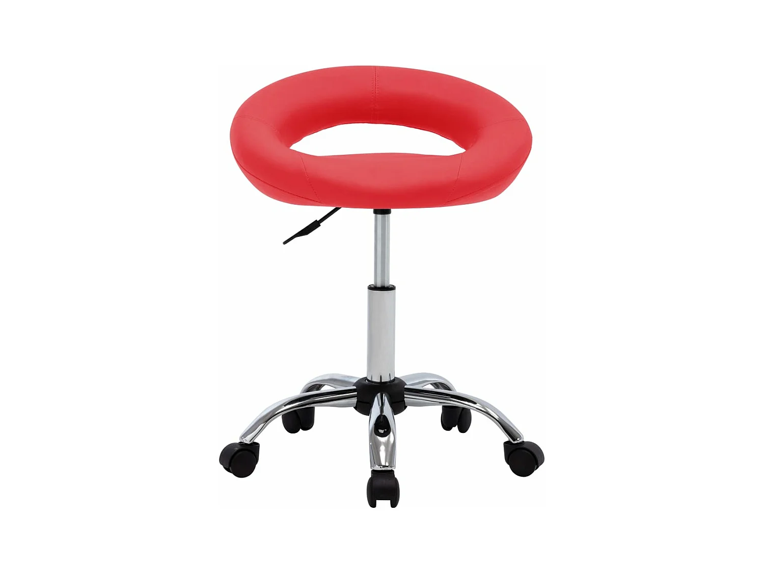 Prolenta Premium -  Chaise de travail roulante Rouge Similicuir