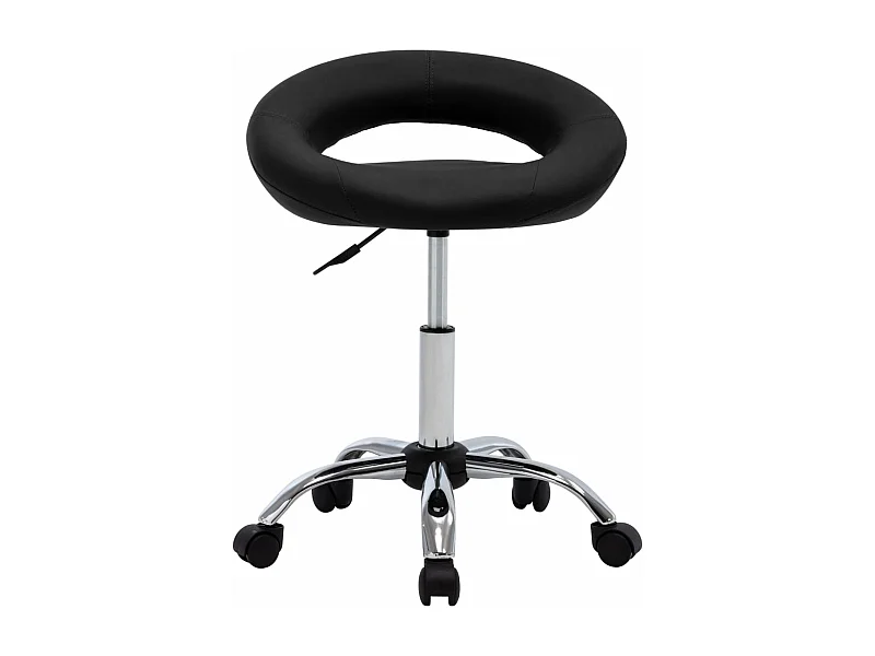 Prolenta Premium -  Chaise de travail roulante Noir Similicuir