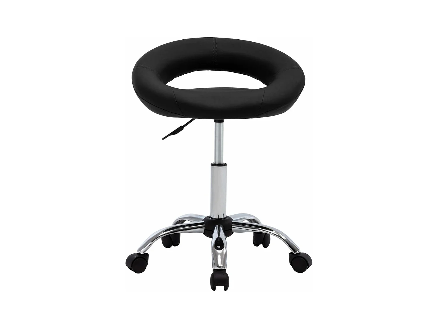 Prolenta Premium -  Chaise de travail roulante Noir Similicuir